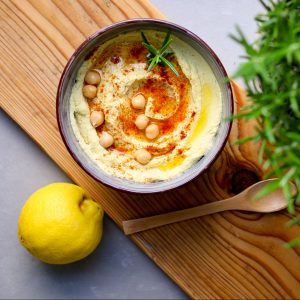 homemade hummus
