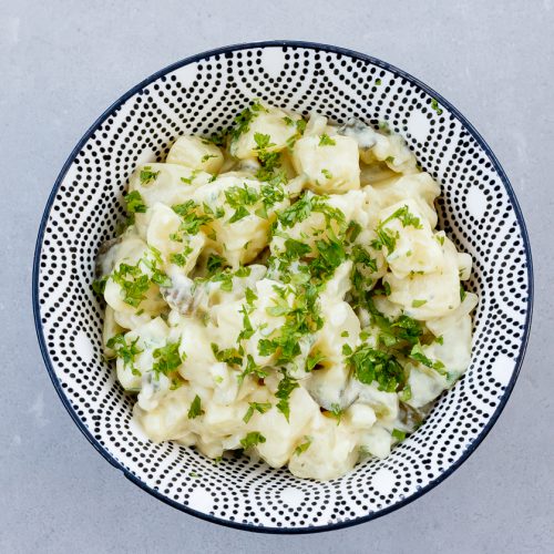 vegan aardappel salade